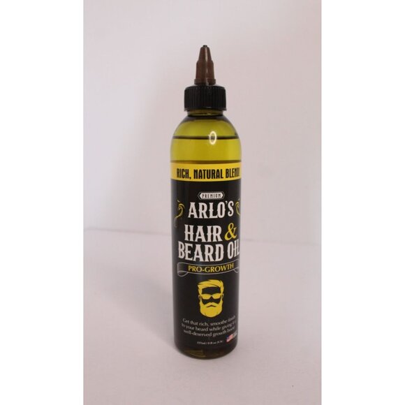 Arlo's Premium Hair & Beard Oil Pro Growth 8 oz Smooth Finish Rich Natural Blend - Picture 1 of 6